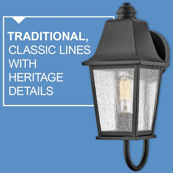 Hinkley Kingston Single Light Wall Mount Outdoor Lantern - Image 5