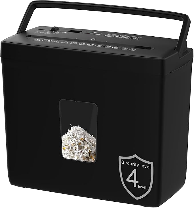 Suntiko Paper Shredder for Home Use, 5 Sheets Small Cross Cut Paper Shredder by SuntikoShredderLaminator