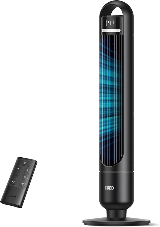 Dreo Tower Fan for Bedroom, 90° Oscillating Standing Fans for Room by DREO