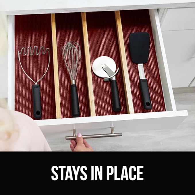 GORILLA GRIP powerGRIP Drawer Shelf and Cabinet Liner, Thick Strong Hold - Image 9