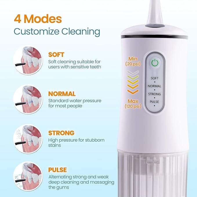 Cordless Water Flosser for Teeth Cleaning Pick - Image 4