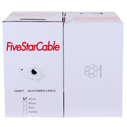 FiveStarCable 18/4 Gauge Low Voltage 4 Conductors Stranded Cable Wire - 1000 ft - Image 4