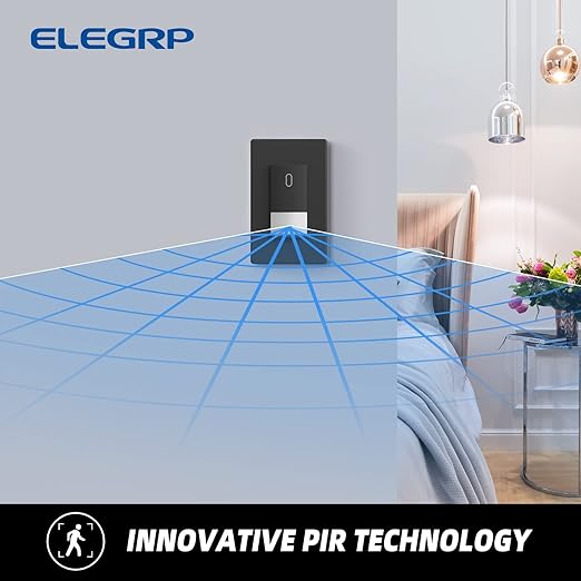 ELEGRP Occupancy Motion Sensor Light Switch, PIR Infrared Motion Activated Wall - Image 3