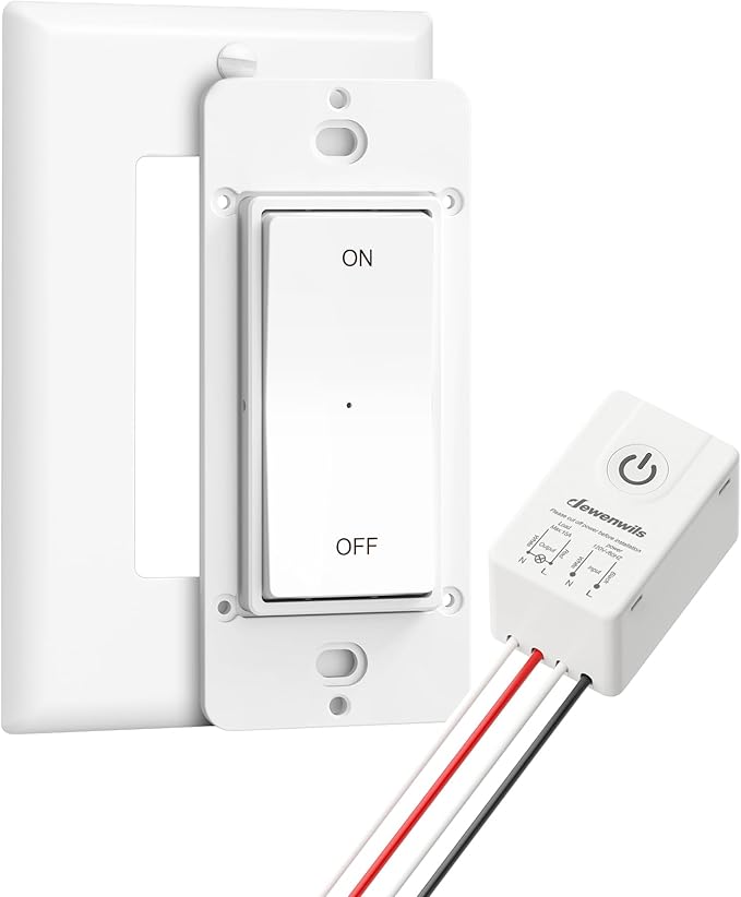 DEWENWILS Wireless Light Switch and Receiver Kit, No in-Wall Wiring Required by DEWENWILS
