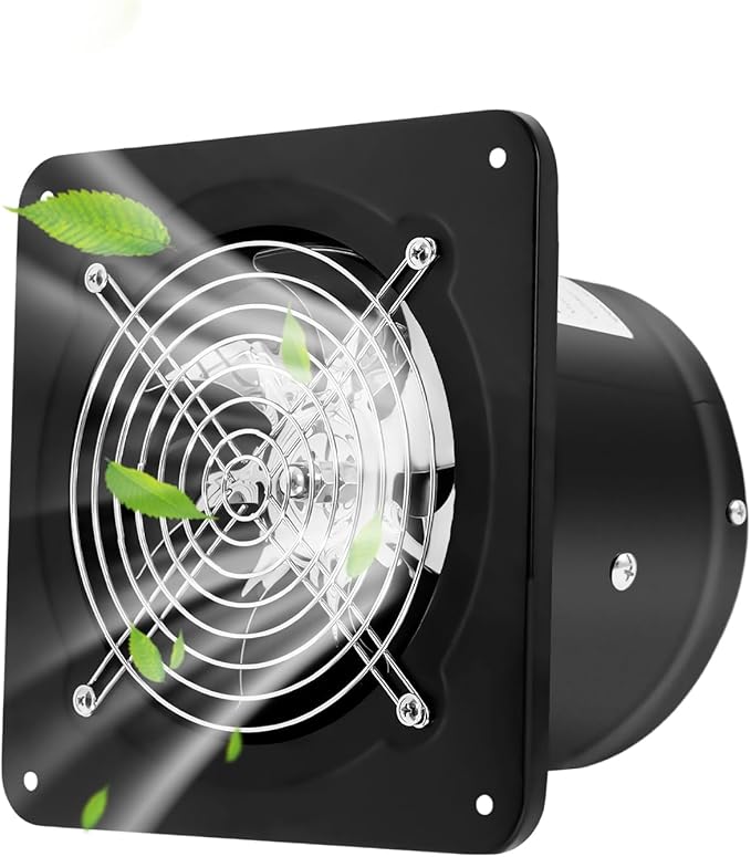 XUFOPLY 6 Inch Exhaust Fan, 110V 40W Wall Mounted Vent Fans 2600RPM Kitchen by GoodLucky