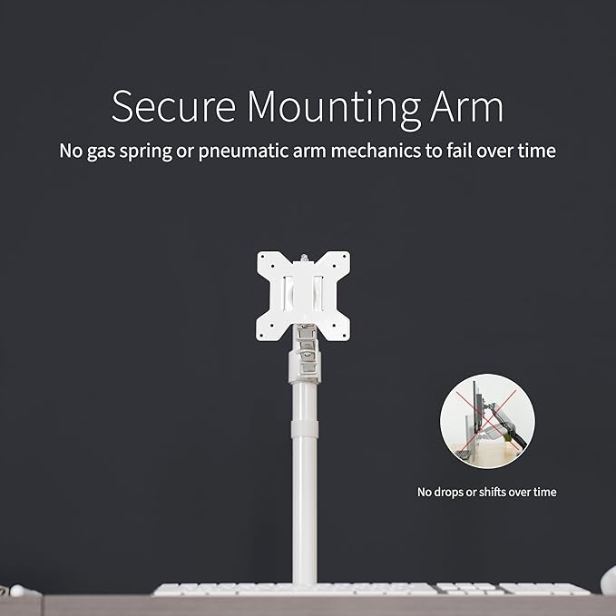 VIVO Single Monitor Arm Desk Mount, Holds Screens up to 32 inch Regular and 38 - Image 8
