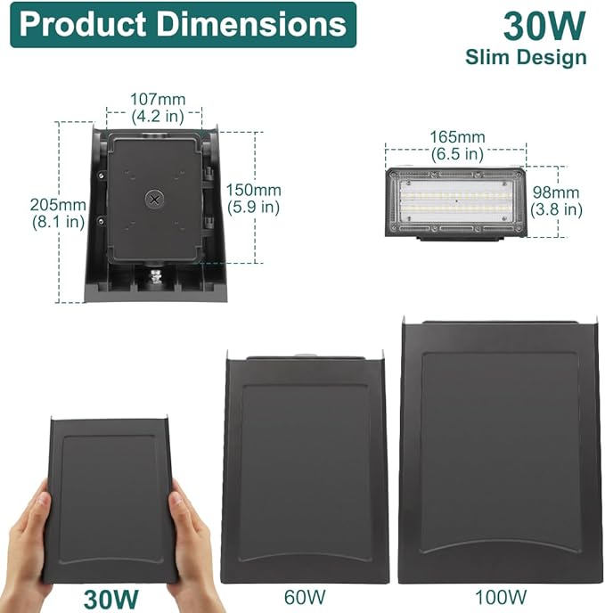 kadision 30W LED Wall Pack Light - Image 5
