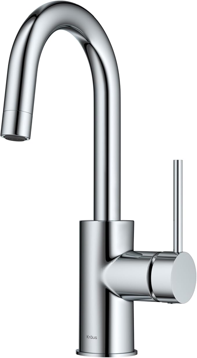 KRAUS Oletto Single Handle Kitchen Bar Faucet in Chrome Finish, KPF-2600CH by KRAUS