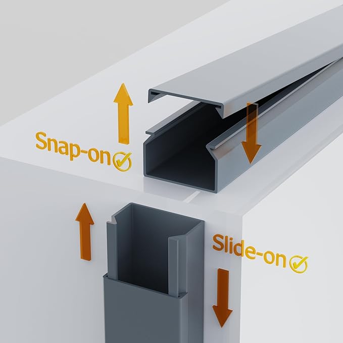 Grey Cable Concealer Wall Kit - 315in Cable Raceway - Image 6