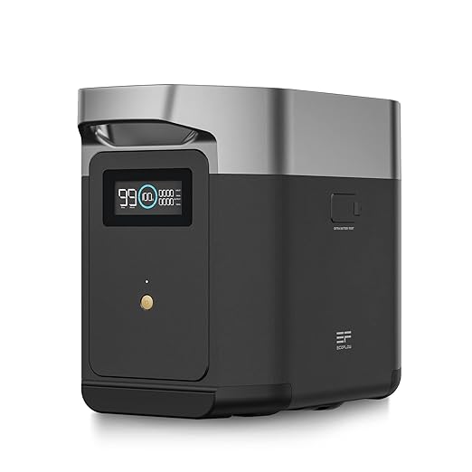 EF ECOFLOW Delta 2 Smart Extra Battery, 1024Wh LiFePO4 Expansion Battery by EFECOFLOW