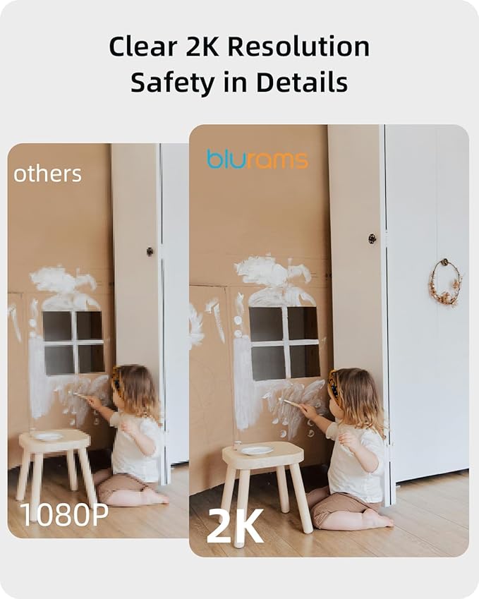 blurams Security Camera 2K, Baby Monitor Dog Camera 360-degree - Image 4