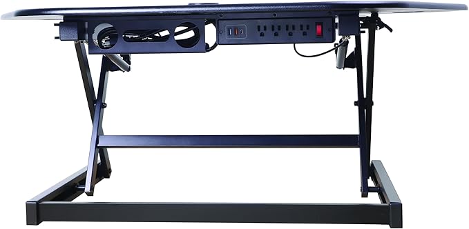 Rocelco 46" Height Adjustable Corner Standing Desk Converter - Image 6