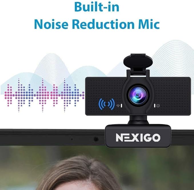 NexiGo N60 1080P Webcam with Microphone, Software Control & Privacy Cover - Image 4