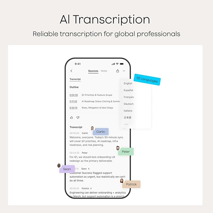 Plaud Note AI Voice Recorder, AI Note Taking Device, Transcribe & Summarize - Image 5