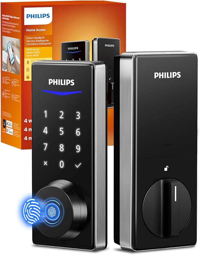 Philips Fingerprint Smart Lock, Keyless Entry Door Lock, Smart Door Locks by Philips