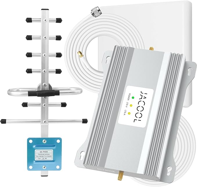 Cell Phone Signal Booster for Home – Verizon & AT&T 5G/4G LTE Band 12/13/17 by JACOOL