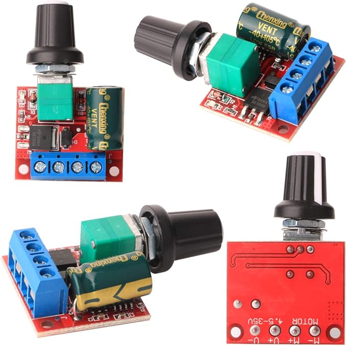Gebildet 3pcs Mini DC Motor PWM Speed Controller, DC 5V-35V 5A Speed Adjustable - Image 2