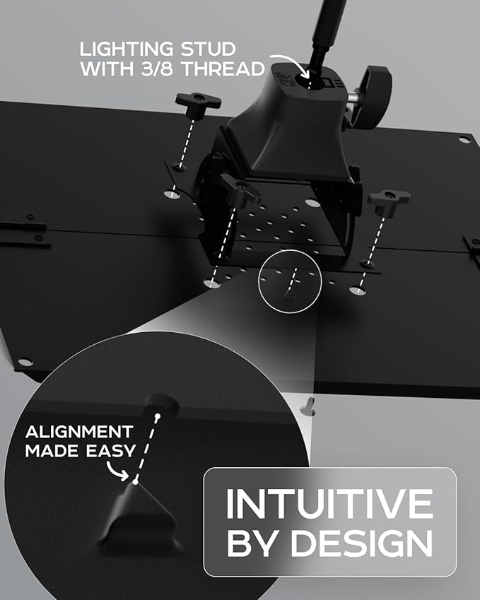 PropVue Projector Tripod Stand, Height Adjustable 27" to 62" & Floor Projector - Image 8