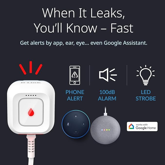 D-Link Next-Gen WiFi Water Leak Detector Starter Kit - Image 3