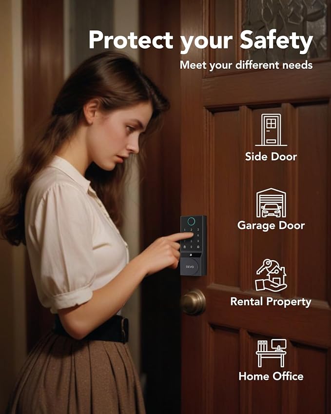 Devo G3 Fingerprint Smart Door Lock, Keyless Entry Door Lock, App Control - Image 9