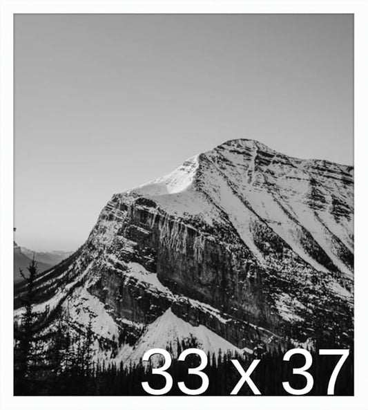 Frame It Easy 33 x 37 White Wood Frame by FrameItEasy