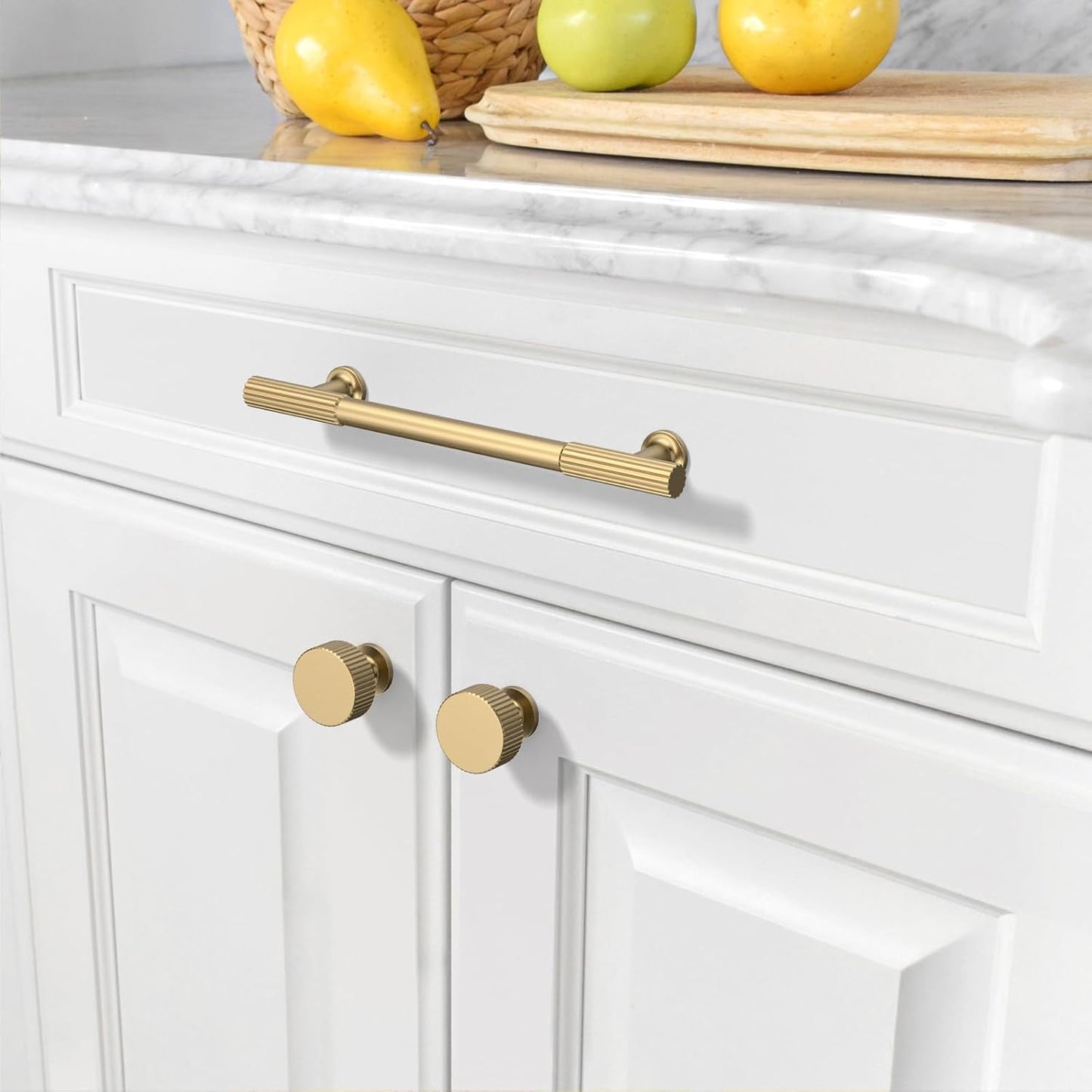 Asidrama 10 Pack 5 inch Champagne Bronze Kitchen Cabinet Handles | Heavy-Duty Solid Zinc, 2 Screw Sizes, 5" Hole Center(128mm), Cupboards, Drawers, Dressers, Furniture, Hardware