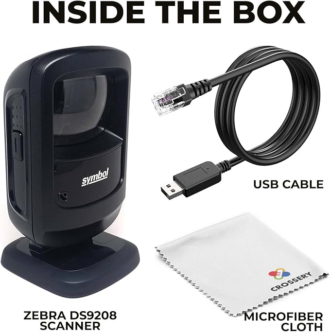 Zebra DS9208 Hands-Free Barcode Scanner Bundle - Image 7