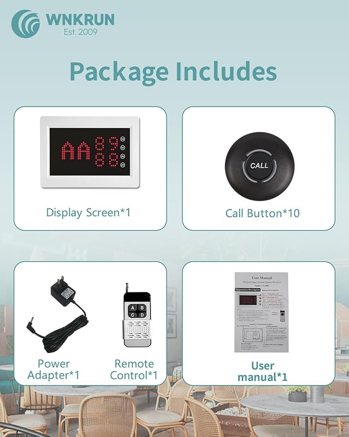 Wireless Calling System Restaurant Pager System Caregiver Pager - Image 7