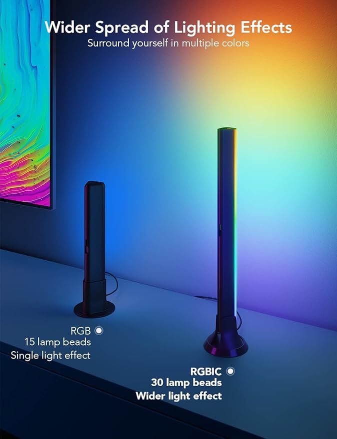 Govee RGBIC Light Bars, 15 Inches WiFi TV Backlight Suitable - Image 3