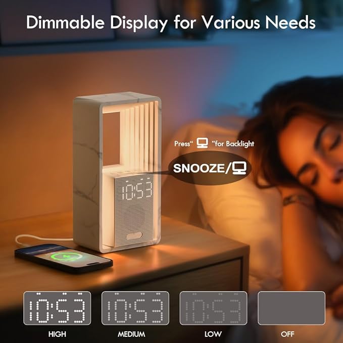 WILIT Digital Alarm Clock, Sunrise Alarm Clock - Image 5