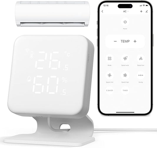 WOOX Smart Air Conditioner & Heater Pump Controller, WiFi IR Remote Control by WOOX