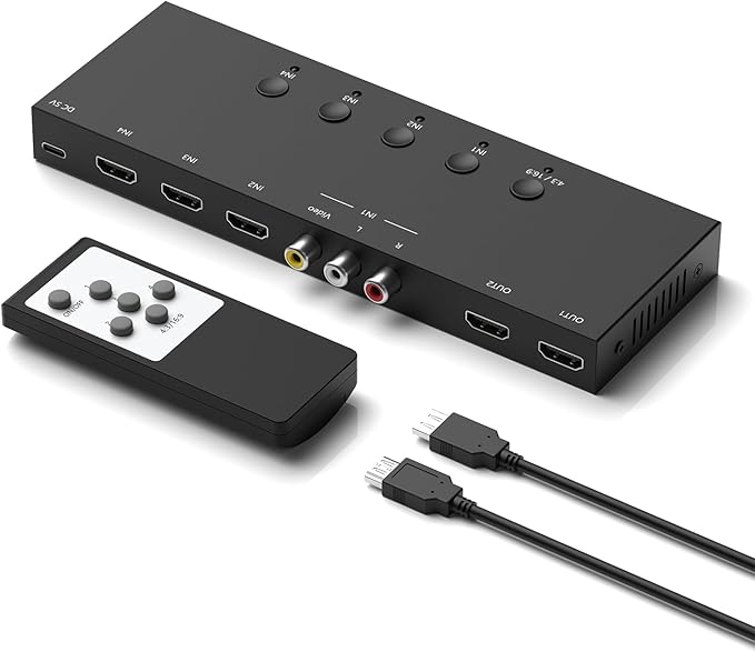 ZUZONG Switcher Splitter Support 4:3/16:9 Switching by ZUZONG