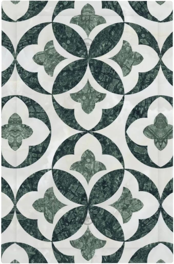 Bvtewkhz Green Luxury Modern Cubic Marble No Device Single Blank Decorative by Unknown