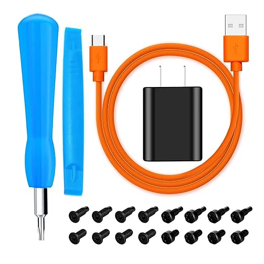CYJJZQ Fast Wall Charger Charging Cable Cord Orange & Replacement Ring Doorbell by Unknown
