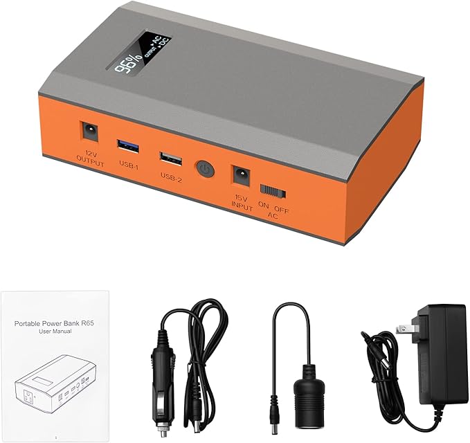 Portable Power Bank with AC Outlet, 65W 110V Portable Laptop Charger Battery - Image 8