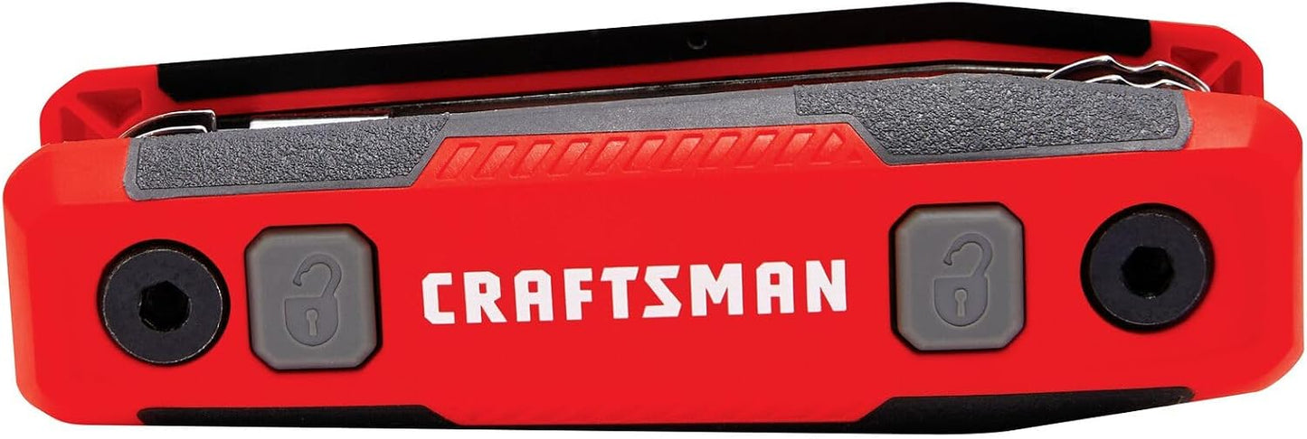 CRAFTSMAN Hex Key Set, MM, Folding Locking 8 Piece (CMHT26024)