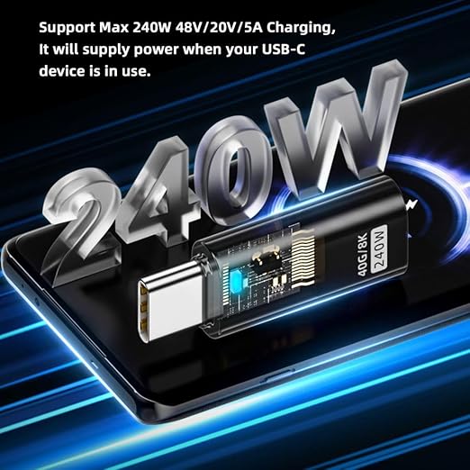 chenyang USB C Connector USB4 Type C 240W Power 40Gbps Data 8K Video Extension - Image 4