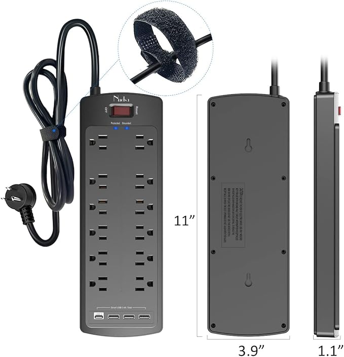 Power Strip, Nuetsa Surge Protector - Image 7