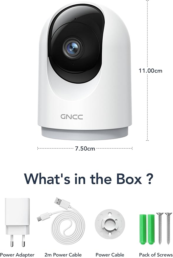 GNCC 2K Security Cameras 4pcs, Home Security Camera Indoor - Image 9
