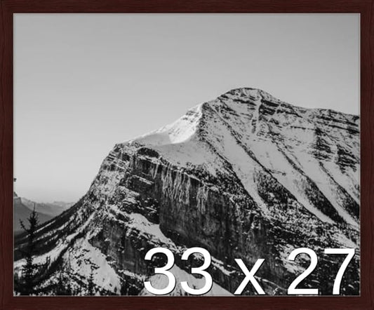 Frame It Easy 33 x 27 Merlot Wood Frame by FrameItEasy