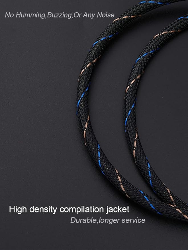JORZOR Audiophile RCA to 2RCA Subwoofer Cable, 1 RCA Male to 2 RCA Male Audio - Image 4