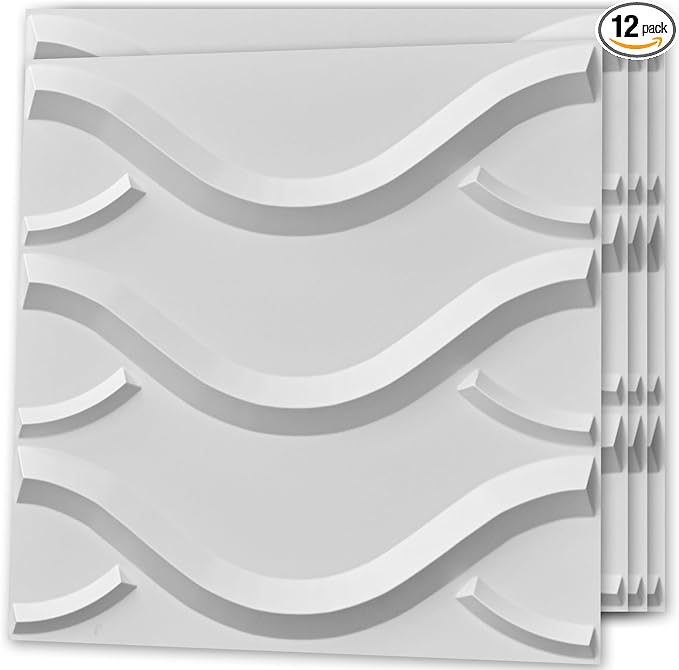 Art3d Decorative 3D Wall Panel, 32 Sq.FT PVC Interior Wall Decor by Art3d