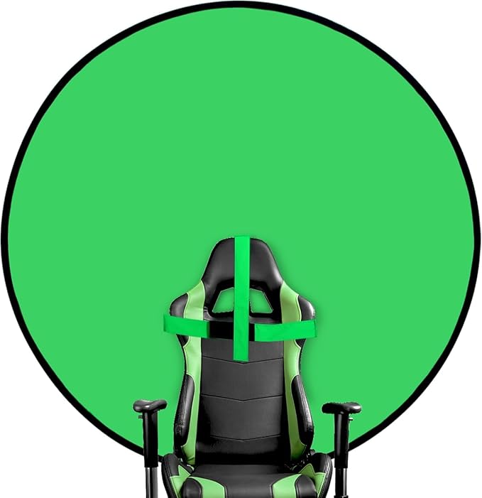 Portable Green Screen Chair, 57 in Greenscreen Backdrop by PhotoStudio%E2%80%BABackgrounds