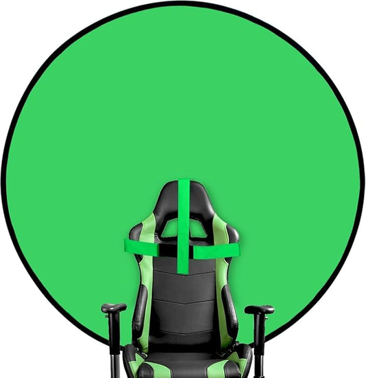 Portable Green Screen Chair, 57 in Greenscreen Backdrop by PhotoStudio%E2%80%BABackgrounds