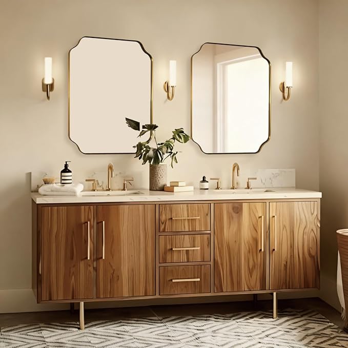 ANDY STAR Square Gold Vanity Mirrors, Antique Wall Mirror - Image 6