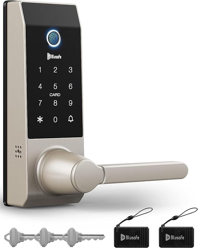 Smart Lock Doorbell Fingerprint Smart Door Lock Deadbolt by Blusafe