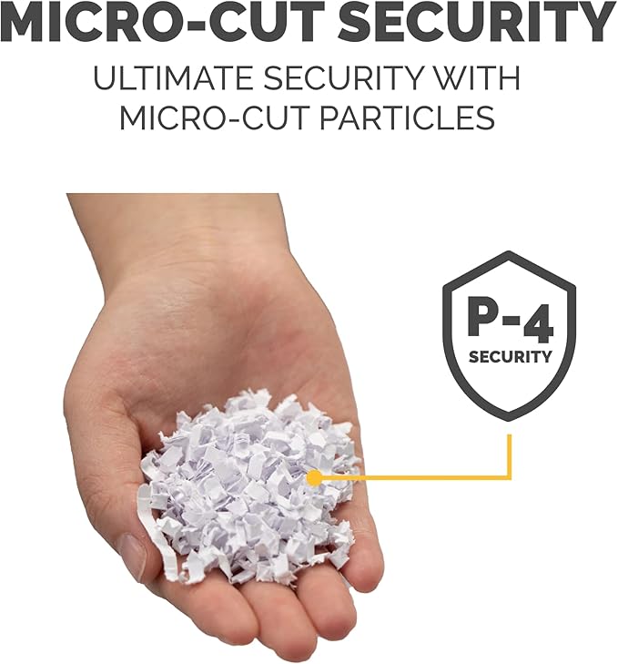 Fellowes LX41-DB 8-Sheet Micro-Cut Paper Shredder - Image 2