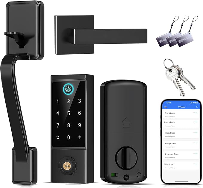 BEBASIA Heavy Duty Fingerprint Smart Door Lock by BEBASIADoorLock
