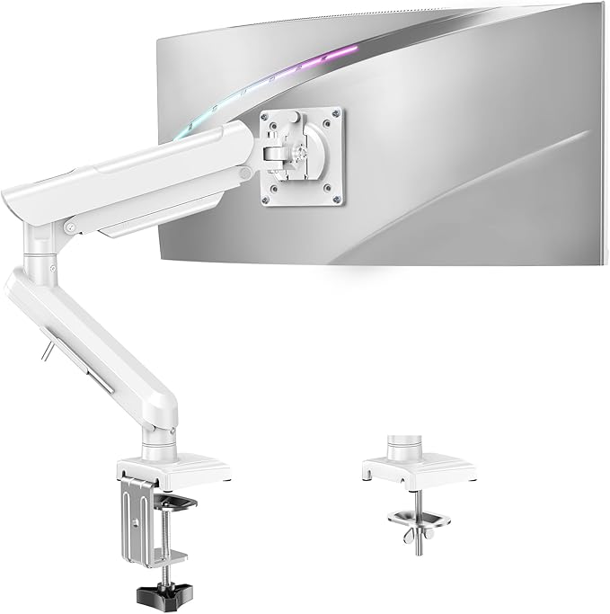 Single Monitor Mount for 32 27 24 22 inch Screen, Monitor Arm Holds 4.4-22 lbs by MOUNTUP