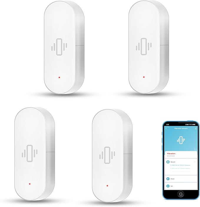 Smart Vibration Sensor: Wireless Glass Break Detector, WiFi Door Sensor by SENCKIT